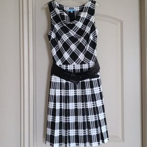 Antonio Melani Plaid Pleated Dress